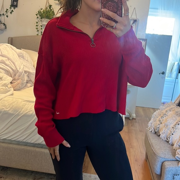Hollister Tops - Hollister zip up pull over size small